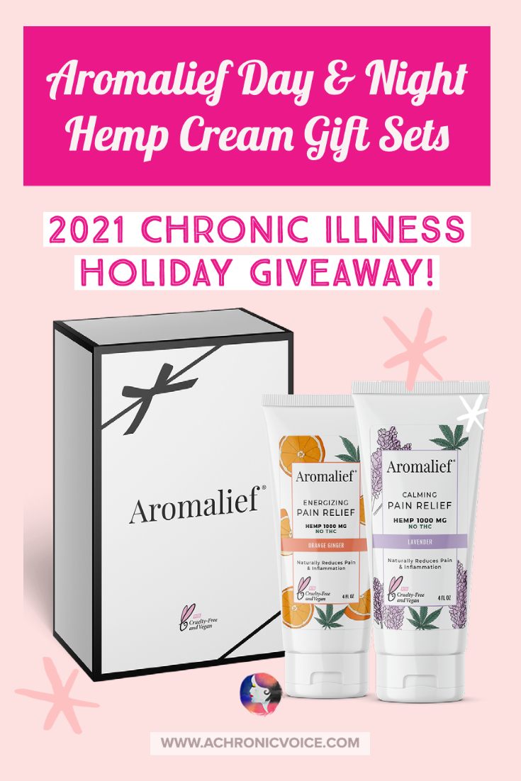 Aromalief is sponsoring 10 of their Orange Ginger and Lavender - Day and Night Gift Sets in the 2021 Holiday Giveaway on A Chronic Voice!