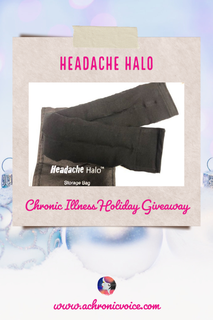 The Headache Halo is the two-row version of the Headache Hat that comes with ice cubes pre-loaded so it’s ready to go. Headache Hat is giving away two in the Holiday Giveaway on A Chronic Voice!
