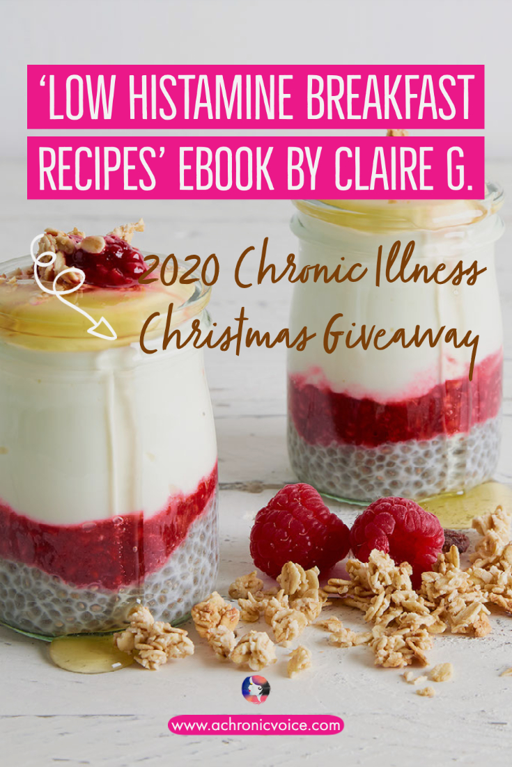 Claire is giving away five copies of her e-book, “Low Histamine Breakfast Recipes”, in this giveaway!