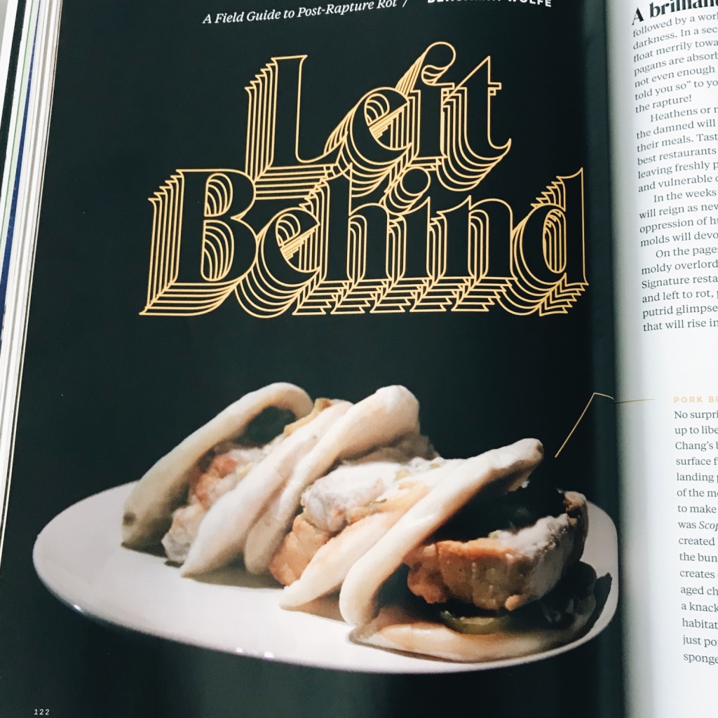 LeftPork buns from Momofuku, covered with mould spores.