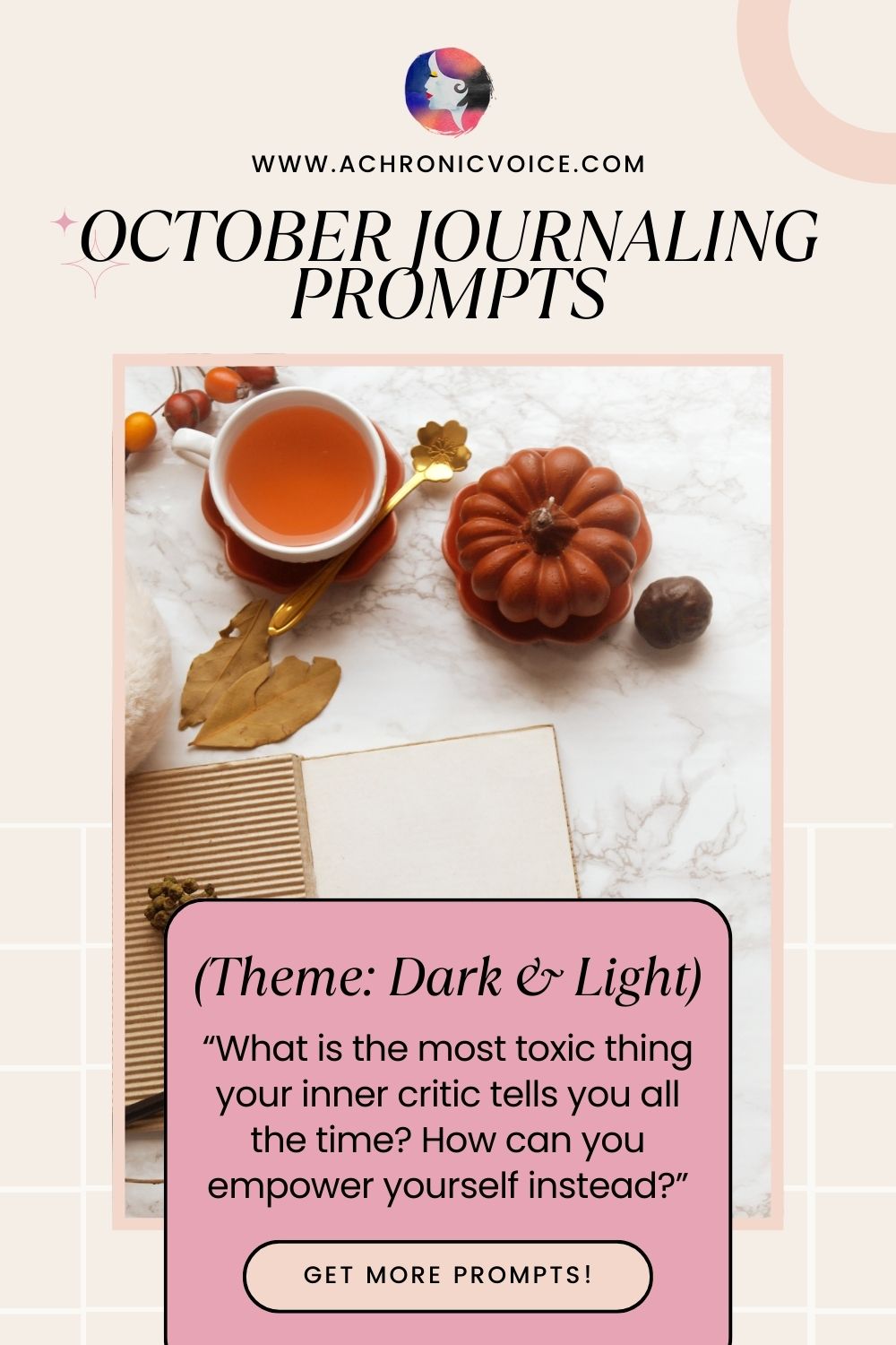 October Mindfulness Journaling Prompts (Theme: Dark and Light)