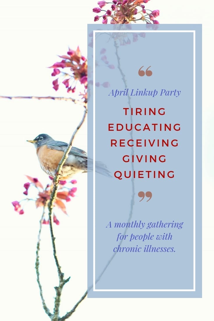 April 2019 Prompts: Tiring, Educating, Receiving, Giving and Quieting