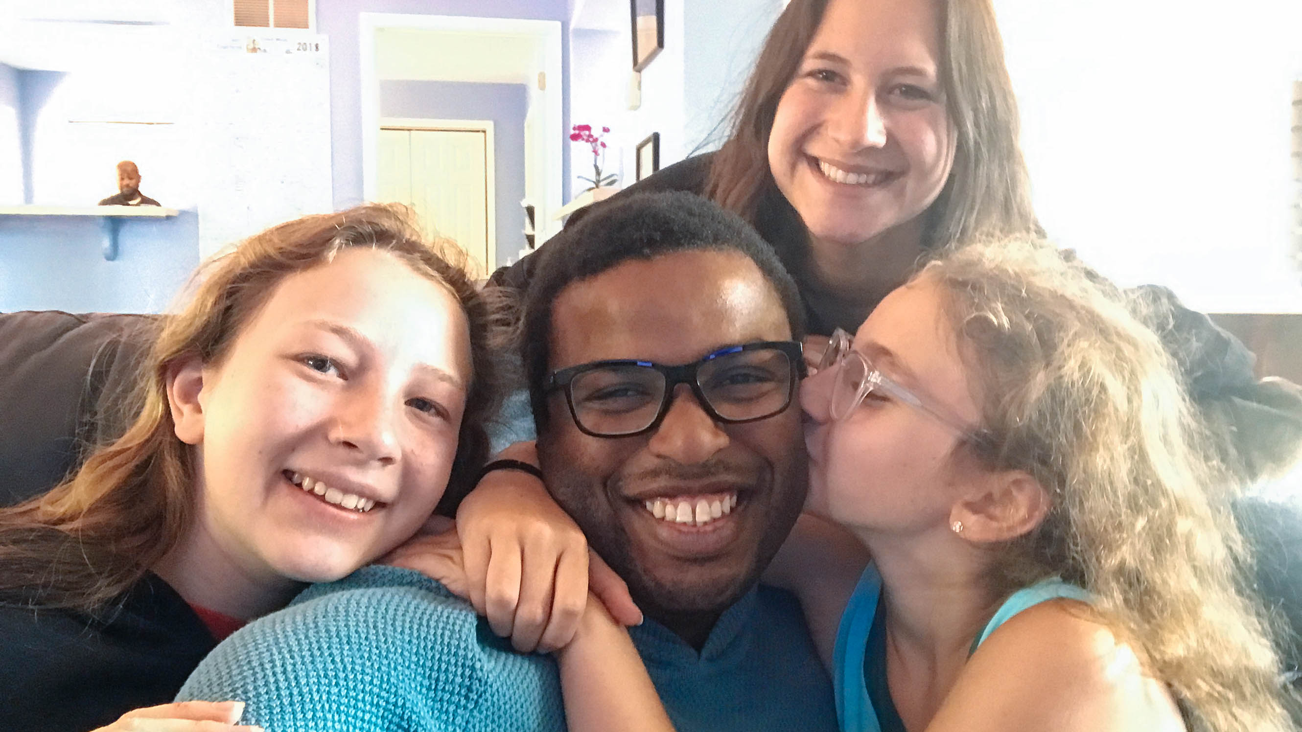 Three sisters and one of their favorite counselors