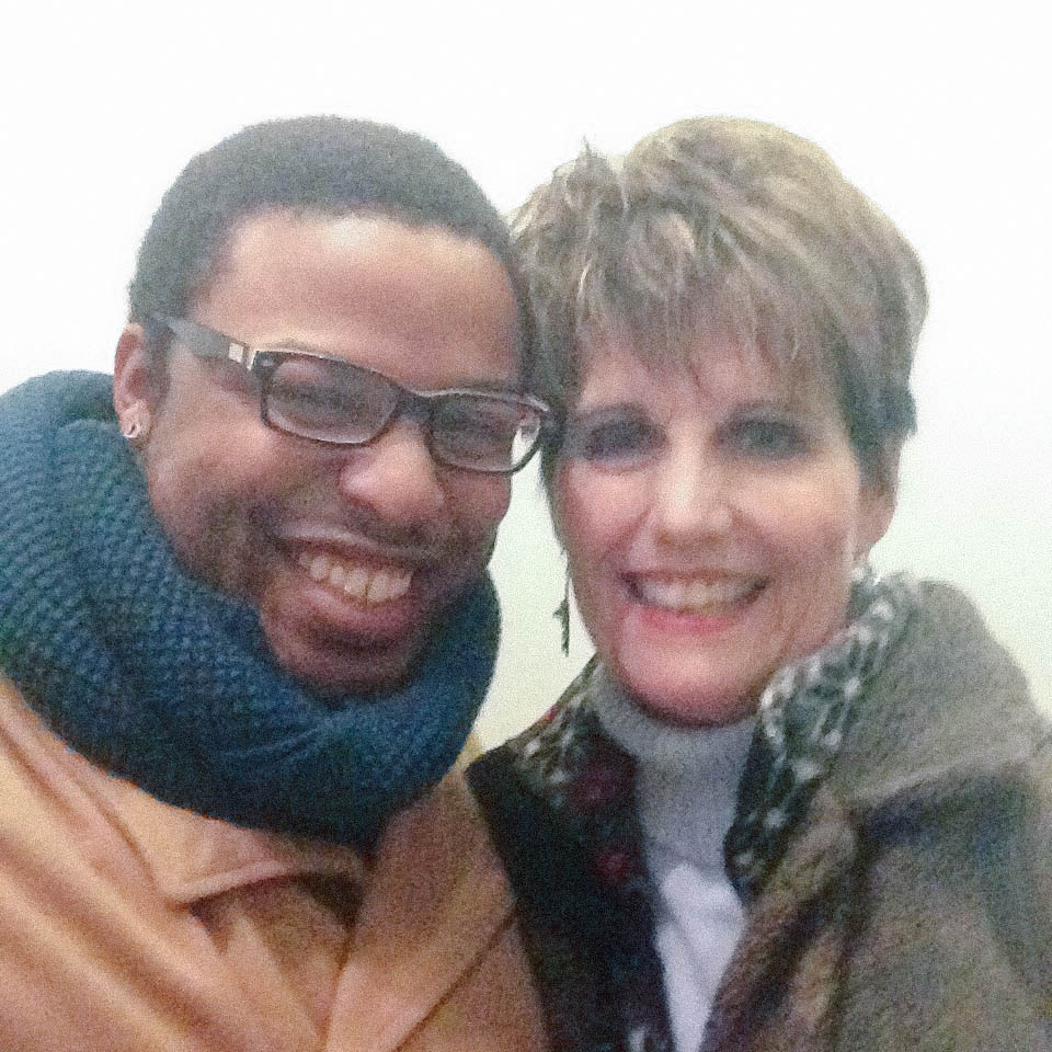 With friend and mentor Lucie Arnaz - yes THAT Lucie Arnaz