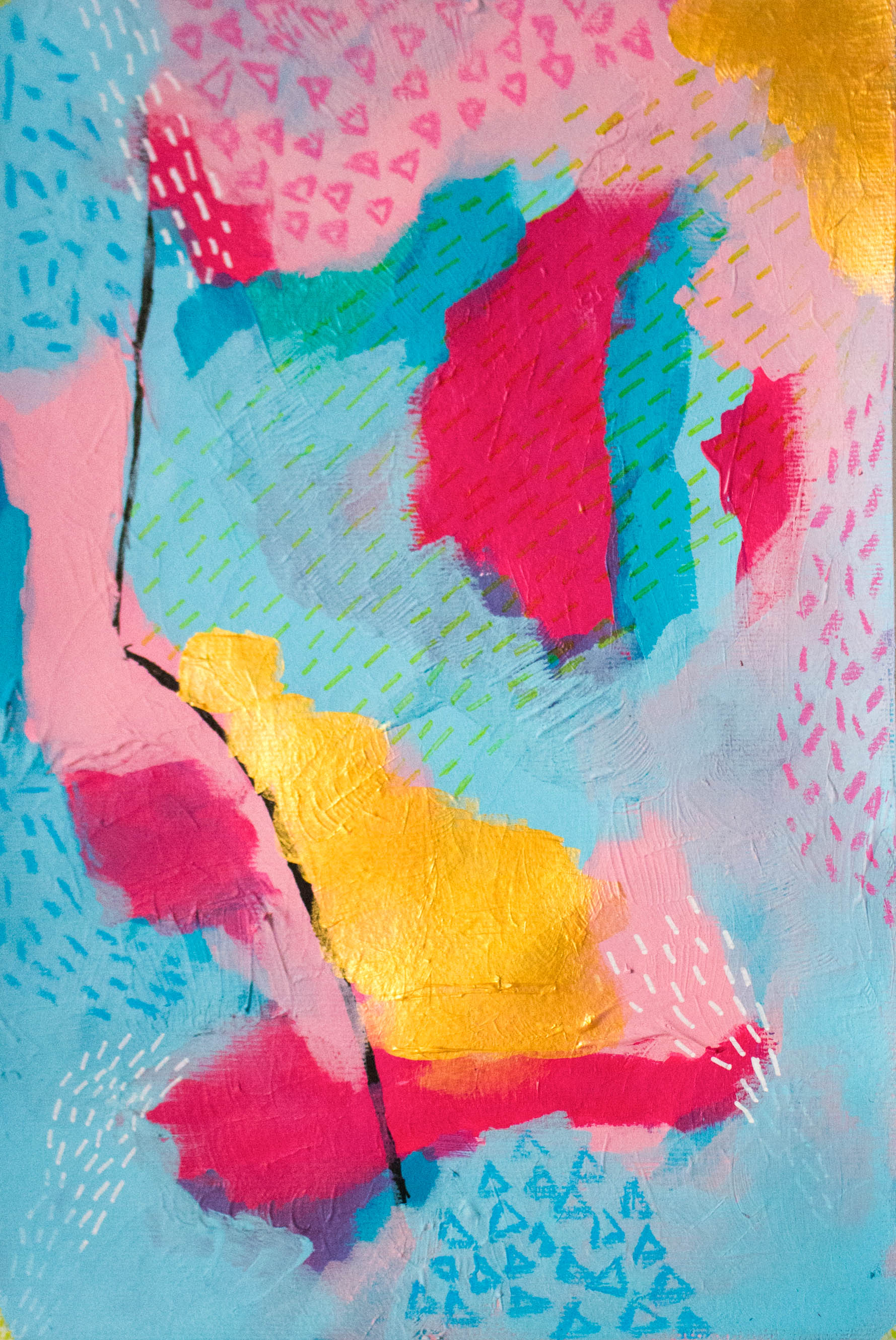 “Storm”, an abstract painting by Sarah