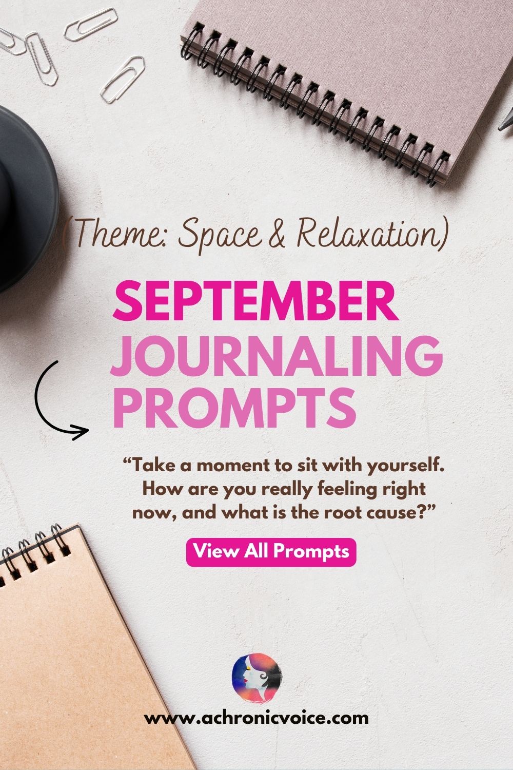 September Mindfulness Journaling Prompts (Theme: Space and Relaxation)